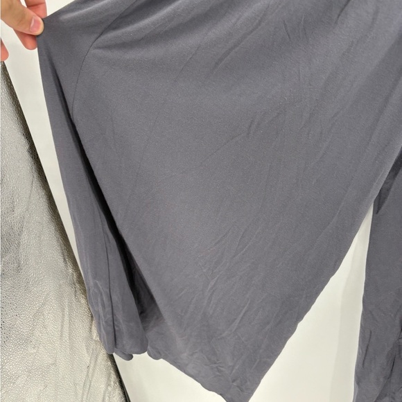 Elan off the shoulder grey cropped wide leg boho jumpsuit romper size medium - Picture 8 of 16